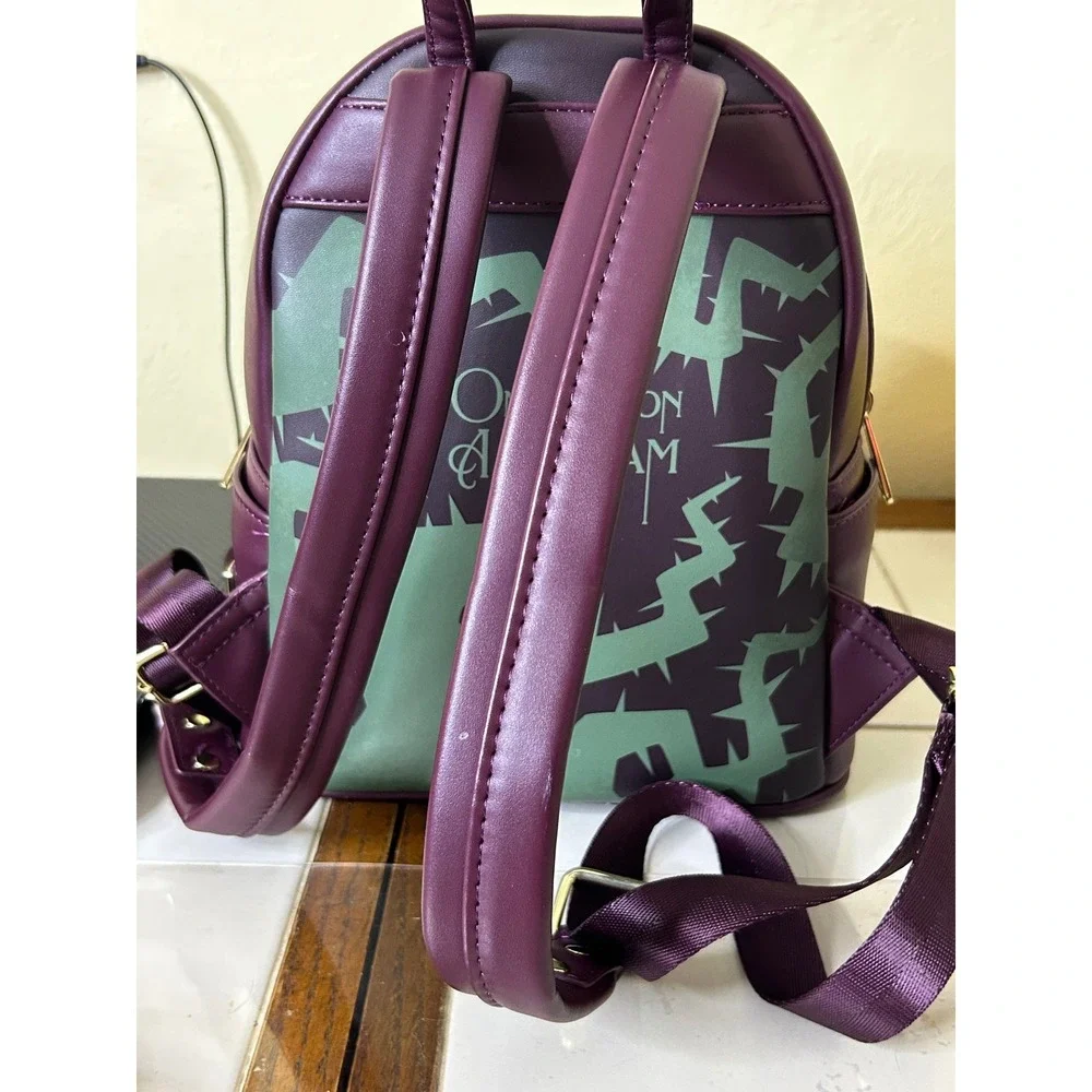 Loungefly Disney Sleeping Beauty Briar Rose Prince Phillip Mini Backpack Purple